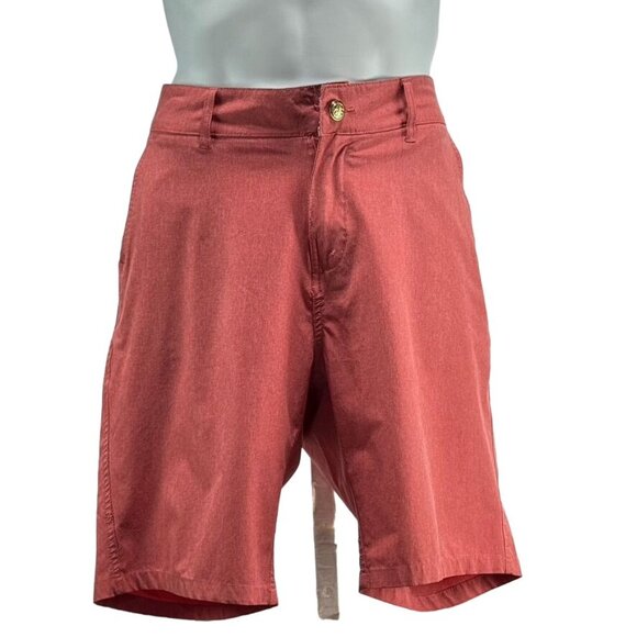 TRUNKS Men's Shorts Polyester Comfort Fit Belt Loops Zip Closure Pockets Size 34 - Picture 1 of 11